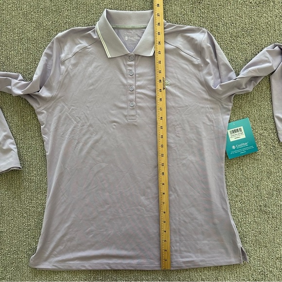 Coolibar UPF 50+ Women's Prestwick Golf Polo - Sun Protective Size Large - Picture 7 of 7